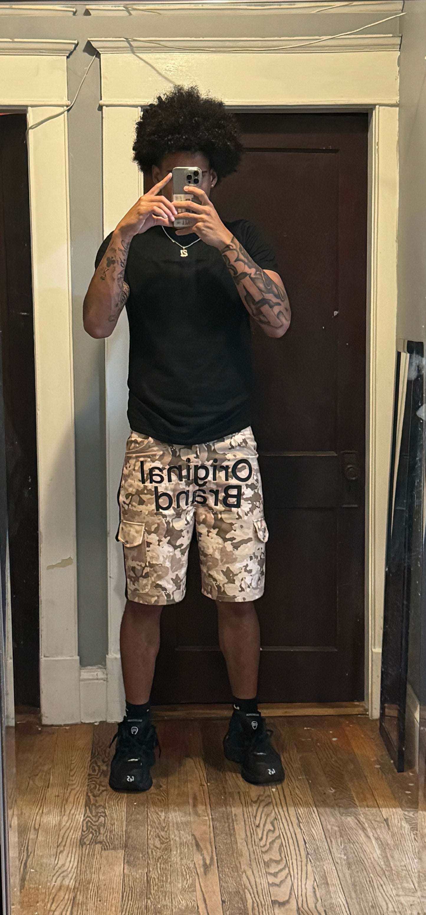 CAMO SHORTS(GO SIZE UP)