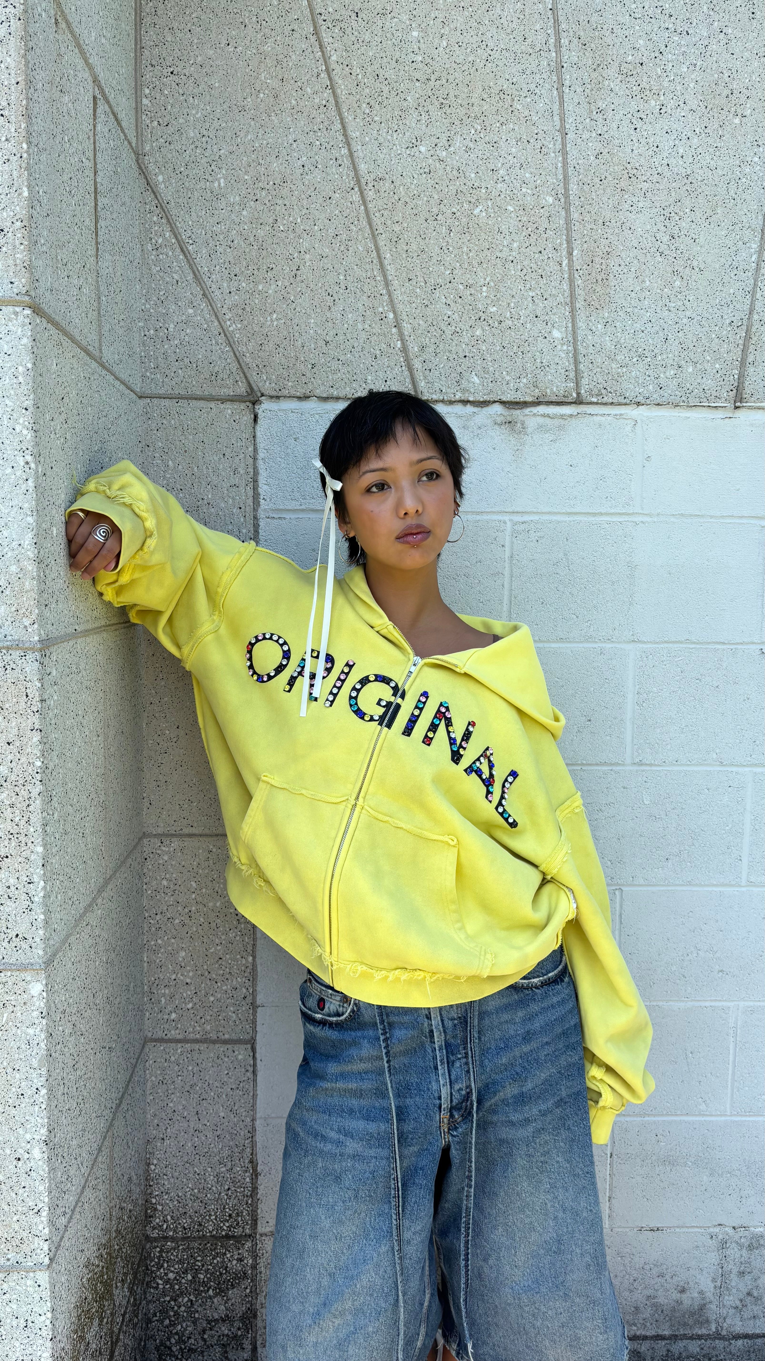Emoticon Jewel bijou hoodie【イエロー】 20210826111526_7E33d009I99aHfh